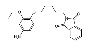 2-[5-(4-amino-2-ethoxyphenoxy)pentyl]isoindole-1,3-dione结构式