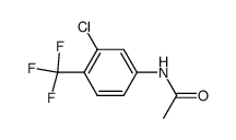 acetic acid-(3-chloro-4-trifluoromethyl-anilide)结构式