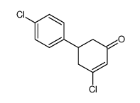 3-chloro-5-(4-chlorophenyl)cyclohex-2-en-1-one Structure