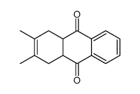 (4aR,9aS)-2,3-dimethyl-1,4,4a,9a-tetrahydroanthracene-9,10-dione结构式