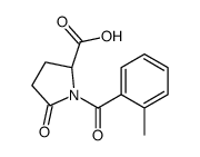 (2S)-1-(2-methylbenzoyl)-5-oxopyrrolidine-2-carboxylic acid Structure