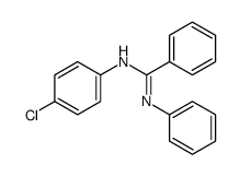 N'-(4-chlorophenyl)-N-phenylbenzenecarboximidamide结构式