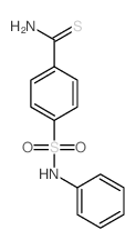 Benzenecarbothioamide,4-[(phenylamino)sulfonyl]- structure