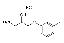 1-Amino-3-(3-methylphenoxy)-2-propanol Hydrochloride Structure