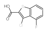 Benzo[b]thiophene-2-carboxylic acid, 3-chloro-4-fluoro- (9CI)结构式