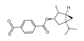 (1S:3R:4R)-3-(4-nitro-benzoyloxy)-thujane Structure
