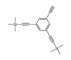 2-[3-ethynyl-5-(2-trimethylsilylethynyl)phenyl]ethynyl-trimethylsilane Structure