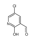 5-chloro-2-oxo-1,2-dihydro-3-pyridinecarbaldehyde structure