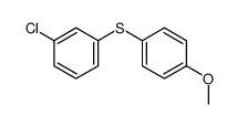 1-chloro-3-(4-methoxyphenyl)sulfanylbenzene结构式