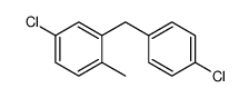 4-chloro-2-[(4-chlorophenyl)methyl]-1-methylbenzene Structure