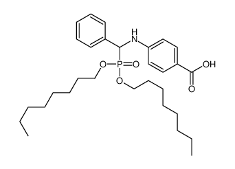 4-[[dioctoxyphosphoryl(phenyl)methyl]amino]benzoic acid Structure