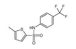 5-methyl-N-[4-(trifluoromethyl)phenyl]thiophene-2-sulfonamide结构式