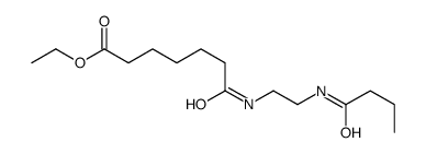 ethyl 7-[2-(butanoylamino)ethylamino]-7-oxoheptanoate结构式