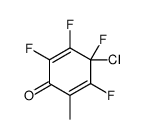 4-chloro-2,3,4,5-tetrafluoro-6-methylcyclohexa-2,5-dien-1-one Structure