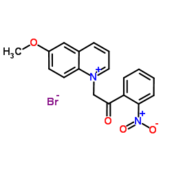 6-Methoxy-1-[2-(2-nitrophenyl)-2-oxoethyl]quinolinium bromide Structure