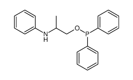 N-(1-diphenylphosphanyloxypropan-2-yl)aniline结构式