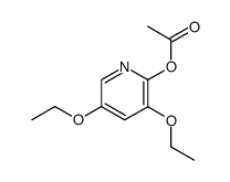 2-acetoxy-3,5-diethoxy-pyridine Structure