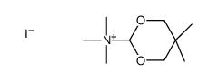 (5,5-dimethyl-1,3-dioxan-2-yl)-trimethylazanium,iodide Structure