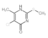 4(3H)-Pyrimidinone,5-chloro-6-methyl-2-(methylthio)- Structure