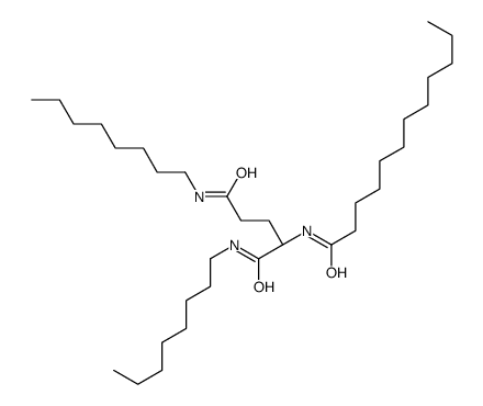 (2S)-2-(dodecanoylamino)-N,N'-dioctylpentanediamide Structure