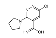 6-chloro-3-pyrrolidin-1-ylpyridazine-4-carboxamide Structure