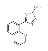 2-methyl-5-(2-prop-2-enoxyphenyl)tetrazole structure