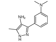 3-[3-(dimethylamino)phenyl]-5-methyl-1H-pyrazol-4-amine Structure