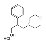 3-morpholin-4-yl-2-phenylpropan-1-ol,hydrochloride结构式