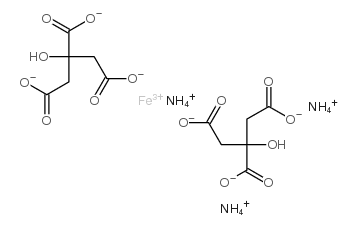 ferric ammonium citrate Structure