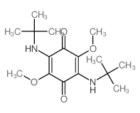 2,5-dimethoxy-3,6-bis(tert-butylamino)cyclohexa-2,5-diene-1,4-dione Structure