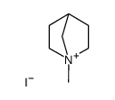 1-methyl-1-azonia-norbornane, iodide Structure