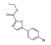 Ethyl 5-(4-bromophenyl)oxazole-2-carboxylate结构式