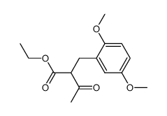 ethyl α-acetyl-β-(2,5-dimethoxyphenyl)propionate Structure