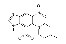 5-(4-methylpiperazin-1-yl)-4,6-dinitro-1H-benzimidazole Structure