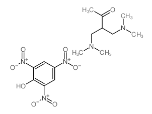 4-(dimethylamino)-3-[(dimethylamino)methyl]butan-2-one,2,4,6-trinitrophenol结构式