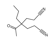 4-acetyl-4-propylheptanedinitrile结构式