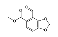 methyl 2-formyl-3,4-methylenedioxybenzoate Structure