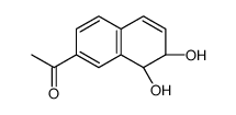 Ethanone, 1-[(7S,8R)-7,8-dihydro-7,8-dihydroxy-2-naphthalenyl]- (9CI) structure