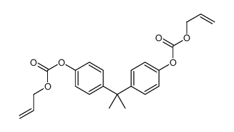 [4-[2-(4-prop-2-enoxycarbonyloxyphenyl)propan-2-yl]phenyl] prop-2-enyl carbonate Structure