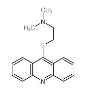 2-acridin-9-ylsulfanyl-N,N-dimethyl-ethanamine Structure