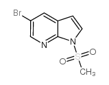 5-溴-1-(甲基磺酰基)-1H-吡咯并[2,3-B]吡啶结构式