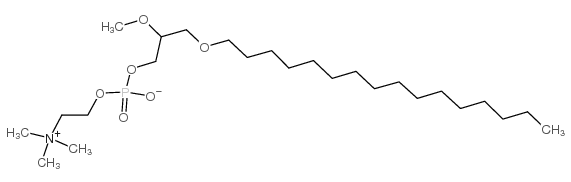 1-o-hexadecyl-2-o-methyl-rac-glycero-3-phosphocholine structure