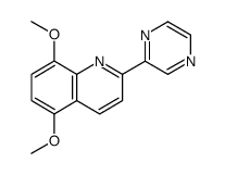 Quinoline, 5,8-dimethoxy-2-(2-pyrazinyl) Structure