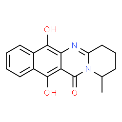 12H-Benzo[g]pyrido[2,1-b]quinazolin-12-one,1,2,3,4-tetrahydro-6,11-dihydroxy-1-methyl-结构式