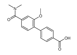 4'-(Dimethylcarbamoyl)-2'-methoxy-4-biphenylcarboxylic acid Structure