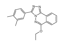 3-(3,4-dimethylphenyl)-6-ethoxy-[1,2,4]triazolo[3,4-a]phthalazine结构式