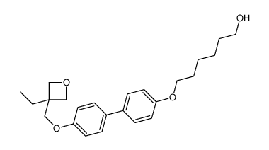 6-[4-[4-[(3-ethyloxetan-3-yl)methoxy]phenyl]phenoxy]hexan-1-ol Structure