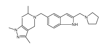 1H-Indole-5-methanamine, N-(1-methylethyl)-2-(1-pyrrolidinylmethyl)-N-[(1,3,5-trimethyl-1H-pyrazol-4-yl)methyl] Structure