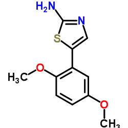 5-(2,5-Dimethoxyphenyl)-1,3-thiazol-2-amine Structure