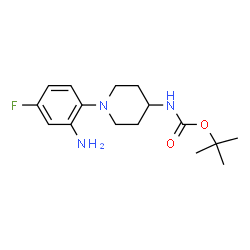 tert-Butyl 1-(2-amino-4-fluorophenyl)piperidin-4-ylcarbamate picture